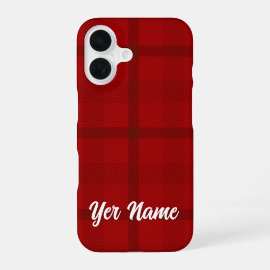 Coque iPhone 16 Motif rouge - (Verso)