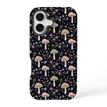 Motif sans couture de champignons sombres riches G