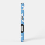 Coque iPhone 16 Motif Starfish Bleu (Côté droit)