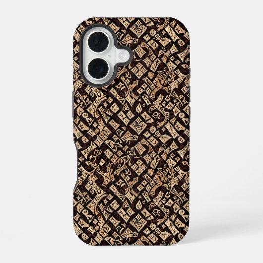 Coque iPhone 16 Motif Tan et Dos Primitive (Verso)