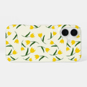 Coque iPhone 16 Motif Tulipe Jaune (Verso Horizontal)