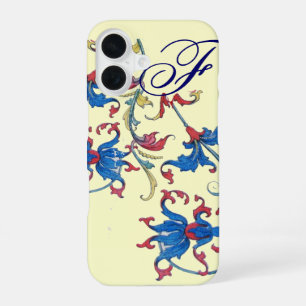 Coque iPhone 16 MOTIFS FLORAUX FLEURIS DE FLORENCE ANTIQUE,Crème