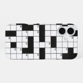 Coque iPhone 16 Mots croisés (Verso Horizontal)
