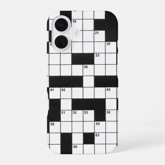 Coque iPhone 16 Mots croisés (Verso)