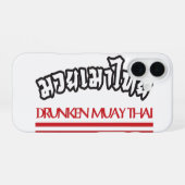 Coque iPhone 16 Muay Thai ivre (Verso Horizontal)