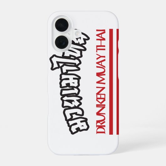 Coque iPhone 16 Muay Thai ivre (Verso)