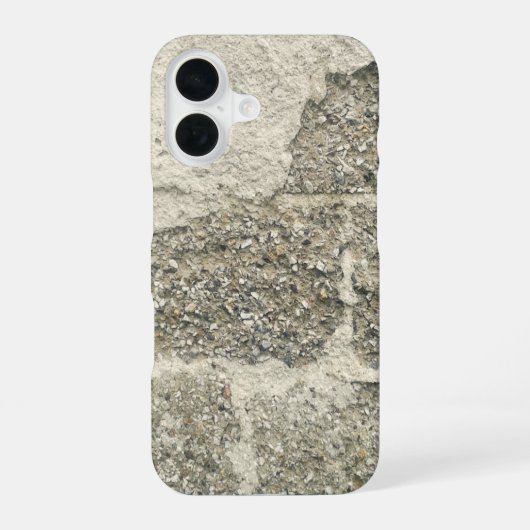 Coque iPhone 16 Mur de blocs de ciment (Verso)
