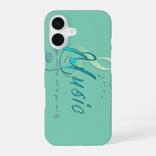 Coque iPhone 16 Musique (Verso)