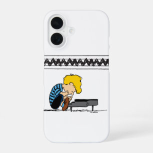 Coque iPhone 16 Musique de Schroeder Charlie Brown