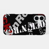Coque iPhone 16 musique rock & roll (Verso Horizontal)