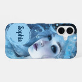 Coque iPhone 16 Mystical Ice Queen - Imaginaire Winter Goddess Art (Verso Horizontal)
