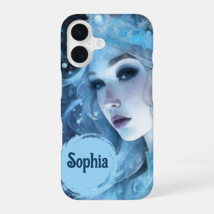 Coque iPhone 16 Mystical Ice Queen - Imaginaire Winter Goddess Art