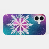 Coque iPhone 16 Mystical Snowflake and Cosmic Glow Phone Case (Verso Horizontal)