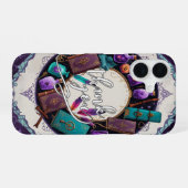 Coque iPhone 16 Mystical Spellbook Wreath Thank You Design (Verso Horizontal)