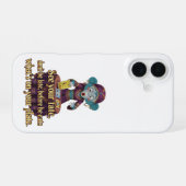 Coque iPhone 16 Mystique du Singe Drôle (Verso Horizontal)