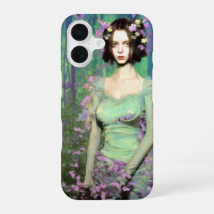 Coque iPhone 16 Mystique en fleurs #218 : Déesse de la Forêt