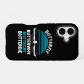 Coque iPhone 16 Nage - Papillon Papillonnerie (Verso Horizontal)