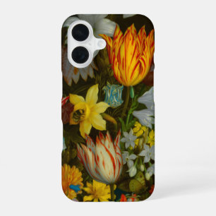 Coque iPhone 16 Nature morte de fleurs dans un vase Wan-Li