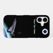 Coque iPhone 16 Navette spatiale El Al Maslool (Verso Horizontal)