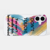 Coque iPhone 16 Ne touchez pas (Verso Horizontal)