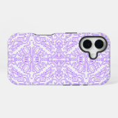 Coque iPhone 16 Nébuleuse Mystique Lilas (Verso Horizontal)
