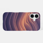 Coque iPhone 16 Nébuleuse Ondulée Vintage (Verso Horizontal)