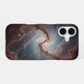 Coque iPhone 16 Nébuleuse vintage dans l'espace (Verso Horizontal)
