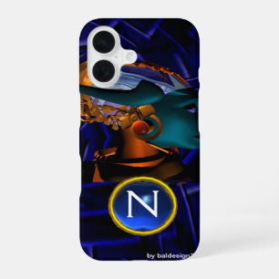 Coque iPhone 16 NEMES /HYPER ANDROID, Monogramme de science-fictio
