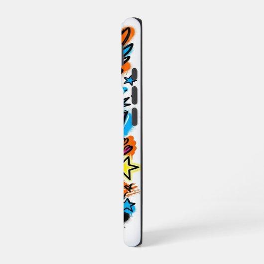 Coque iPhone 16 Neon Angel vs Devil Graffiti iPhone 16 case (Côté gauche)