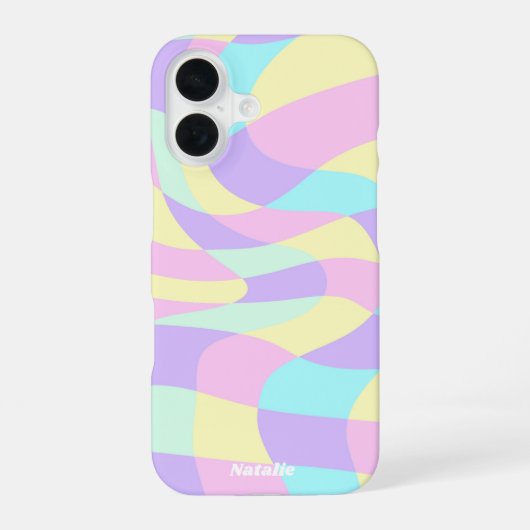 Coque iPhone 16 Neon Groovy (Verso)