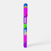 Coque iPhone 16 Neon Rainbow Fun Bubles (Côté droit)