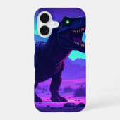 Coque iPhone 16 Neon T-Rex (Verso)