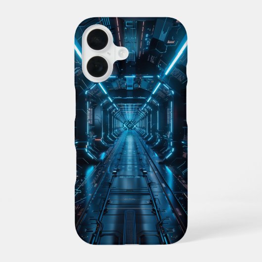 Coque iPhone 16 Nexus de la grille numérique (Verso)