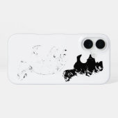 Coque iPhone 16 Nez du sentier, drapeaux de la queue (Verso Horizontal)