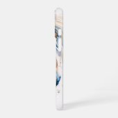 Coque iPhone 16 Noble Cheval Blanc (Côté gauche)