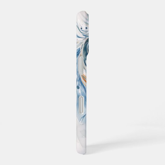 Coque iPhone 16 Noble Cheval Blanc (Côté droit)