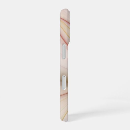 Coque iPhone 16 Noble Cuivre Et Or Abstrait Art Fractal Moderne (Côté droit)