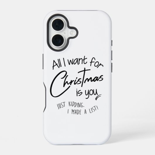 Coque iPhone 16 Noël (Verso)