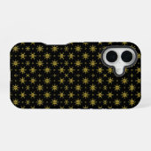 Coque iPhone 16 Noël Flocon de Neige Moderne (Verso Horizontal)