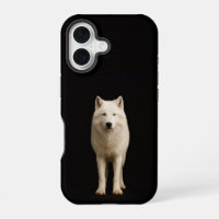 Noir 4 Luxe iPhone 16 Mate, Loup Arctique Ivoire