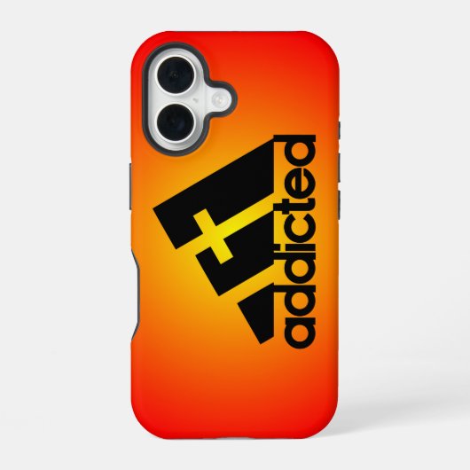 Coque iPhone 16 Noir accro (Verso)