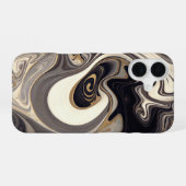 Coque iPhone 16 Noir torride (Verso Horizontal)
