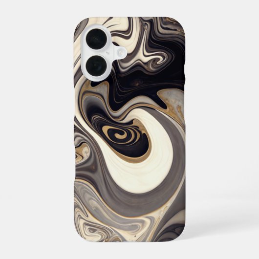Coque iPhone 16 Noir torride (Verso)
