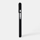 Coque iPhone 16 Noir Uni Jet (Côté gauche)