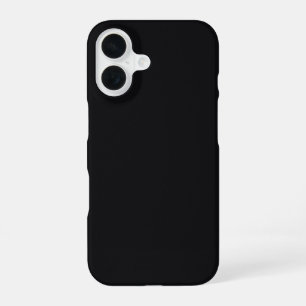 Coque iPhone 16 Noir Uni Jet