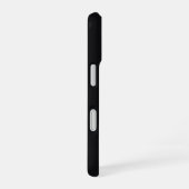 Coque iPhone 16 Noir Uni Jet (Côté droit)
