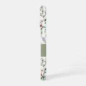 Coque iPhone 16 Nom botanique de fleur sauvage aquarelle (Côté gauche)