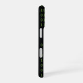 Coque iPhone 16 Nom Code Binaire avec Écran Lumineux (Côté droit)