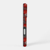 Coque iPhone 16 Nom du script des flocons de neige plaqués hiver (Côté droit)