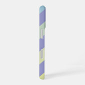 Coque iPhone 16 nom et initiale personnalisés sur chevron (Côté droit)